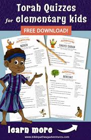 Torah Portion Quizzes For Kids Torah Portions For Kids Torah Portion Reading For Elementar Printable Bible Activities Bible Study For Kids Quizzes For Kids