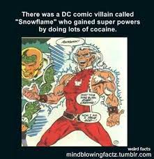 Snowflame Superhero Facts Comic Villains Weird Facts