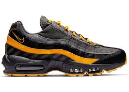 Be sure to cop your pair over at retailers like sneaker bistro. Nike Air Max 95 Black Grey Orange Sneakers