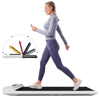 Ultra-slim double folding walking pad design, AI generated