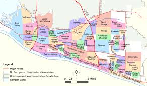 Neighborhoods City Of Vancouver Washington Vancouver Neighborhoods Vancouver Washington Washington Map