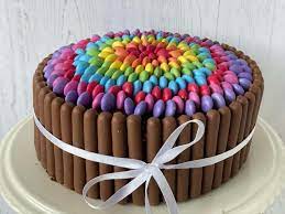 Blue to match blue smarties and create a vibrant cake. How To Make A Chocolate Smarties Cake Traditional Home Baking