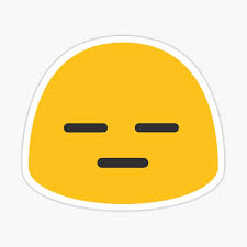 A growing library of custom emojis for slack, discord, and more. Neutral Face Emoji Stickers Redbubble