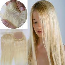 Blonde human hair lace frontals straight virgin indian remy top lace closure #27. Amazon Com Rossy Nancy Top Silk Base 4x4 Lace Closures Brazilian Virgin Human Hair Silk Straight Natural Blonde 613 Color Free Part Closure Piece For Women Beauty