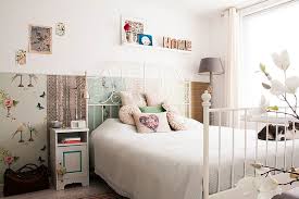 This winged upholstered bed has a shabby chic frame with handmade and intricate carvings that make it a traditional and timeless piece for a bedroom. 50 Delightfully Stylish And Soothing Shabby Chic Bedrooms