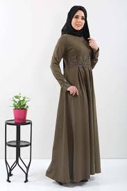 Dantelli Tesettur Abiye Mr5068 Haki Moda Stilleri Urunler Ve Dantel