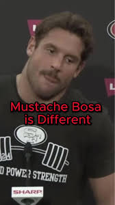 Nick Bosa’s Aggressive Mustache Licks Mix. Micro-aggressions?? . Should  @49ers ESP give Chapped Nick some @ChapStick before interviews?? .  #nickbosa #nfl #49ers