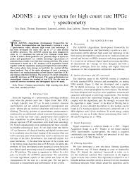 PDF) ADONIS : a new system for high count rate HPGe γ spectrometry