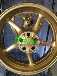 Repeat this process until all of the powder coat is removed. Yamaha Motorcycle Wheels