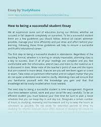 Study habits and its effect on academic performance. How To Being A Successful Student Free Essay Example