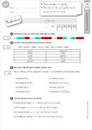 Fiche d'exercices à imprimer pour le cp, ce1 et ce2. Ce1 L 39 Adjectif Grammaire Grammaire Ce1 Exercice Grammaire Ce1