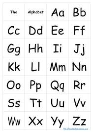 Simple Alphabet Chart Alphabet Charts Alphabet Chart