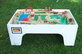 So they don't fit on the tiny round table just wanted to design something sophisticated for my brio style train set with magnets etc. Pin By Demetria On Baby Time Brio Train Table Brio Train Brio Train Set