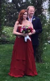 Check spelling or type a new query. Melissa Gilbert Wears A Red Dress To Marry Timothy Busfield Celebrity Weddings Celebrity Wedding Gowns Celebrity Wedding Photos