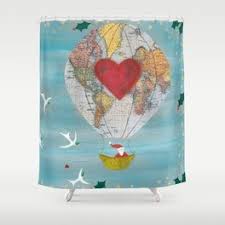 How to make a hot air balloon with balloons! Hot Air Balloon Shower Curtains For Any Bathroom Decor Society6