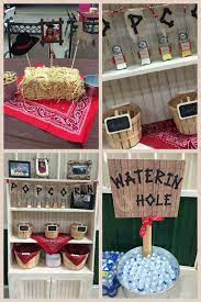 Our posse of creative minds have whipped together everything you need from invitations, decorations, party favors and more. Western Party Theme Popcorn Bar Rodeo Birthday Parties Western Theme Party Western Birthday Party