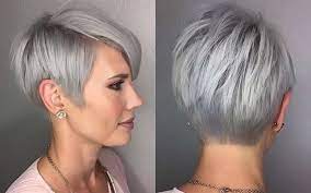 Gray hair is a visible indication of age. Short Hairstyle Grey Hair Fashion And Women