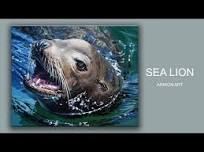 SEA LION 061322 | HEALING ART & PAINTING PROCESS | ACRYLIC PAINTING | FOR  BEGINNERS | #45