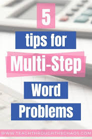 Word Problems Made Easy In 2020 Word Problems Multi Step Word Problems Teaching Math Facts