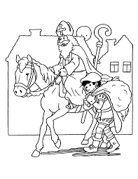 Kleurplaat Sinterklaas Zijn Huis Rvbangarang Org