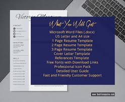 Don't hurt your chances by making any of these common resume and cover letter mistakes. Instant Download Resume Template With Cover Letter Template For Word Diy Printable 3 Pack Paper Design Templates Vadel Com
