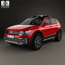 3d Model Of Volkswagen Tiguan Gte Active 2015 Volkswagen Kia Sportage Touareg Vw