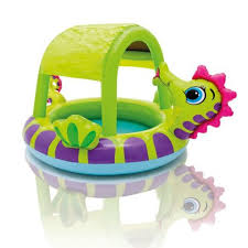 Piscine Gonflable Enfant Hippocampe Vert
