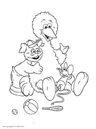 Bird and rainbow stained glass. Sesame Street Coloring Pages Printable Big Bird Coloring Pages Printable Com