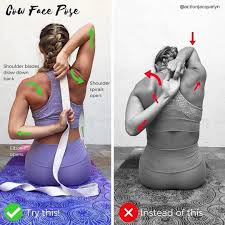 2 045 Likes 20 Comments Y T Yoga Tutorials On Instagram Actionjacquelyn On Cow Face Pose Modification Easy Yoga Workouts Yoga Tutorial Exercise