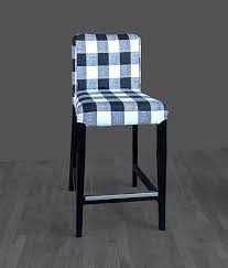 Black And White Buffalo Check Chair Covers Black Plaid Buffalo Check Print Henriksdal Bar Stool Chair Cover Cheap Dining Room Chairs Bar Stool Chairs Ikea Bar