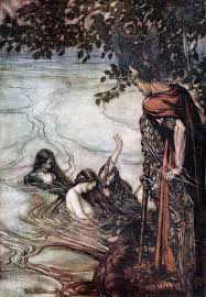 Arthur Rackham Siegfried And The Twilight Of The Gods 1911 Mocking Maids Art Print By Ninboy Prints X Small Arthur Rackham Fairytale Art Art