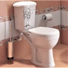 Унитаз Оскольская Керамика Дора Декор Березка Горизонтальный Выпуск -  купить с доставкой и установкой в Москве