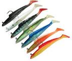Sidewinder sandeel lures in action -