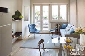 Un Bilocale Di 37 Mq Con Colori Soft Cose Di Casa Appartamento Monolocale Design Appartamento Piccolo Soggiorni Piccoli