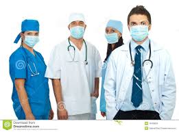 Groupe De Médecins Avec Des Masques Image stock - Image du santé ...