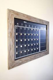 Large Wall Calendar With Weekly Goals Tracker Shown With Glitter Calendar Magnets Available As A Chalkboard Or Dry Large Wall Calendar Wall Calendar Diy Wall