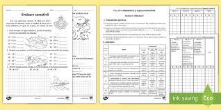 Consultoría especializada en evaluación de políticas públicas. Clasa A Ii A Mem Unitatea Ii FiÈ™Äƒ De Evaluare Cu Descriptori De