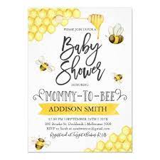 Mommy To Bee Themed Baby Shower Invitation Zazzle Com Bee Baby Shower Theme Mommy To Bee Bee Baby Shower