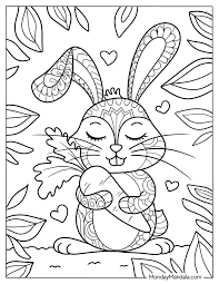 44 Rabbit Coloring Pages (Free PDF Printables)