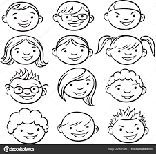 Draw an upside down curve. Images Of Face Drawing For Kids
