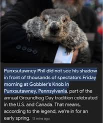 Gobblers Knob sounds like the name of the town in a medieval porno. :  rBrandNewSentence