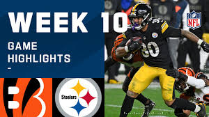 Get ready for this afc north rivalry contest with a preview that includes the odds, spread, betting line, viewing information, trends, picks and more. Bengals Vs Steelers Week 10 Highlights Nfl 2020 Youtube