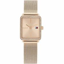 Orologio Tommy Hilfinger rettangolare da donna Rosa