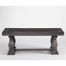 Carli solid wood trestle coffee table mistana™ wayfair north america $ 374.99. Progressive Muse Trestle Coffee Table In Dove Gray T436 01