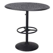 Astoria Grand Fairmont Aluminum Bar Table Glass Bar Table Metal Dining Table Outdoor Bar Table