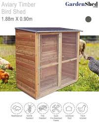 Fern Aviary Timber 1 88m X 0 9m Bird Cage Gardenshed Com Steel Sheds Timber Simple Shed