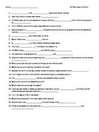 Video Worksheet Movie Guide For Bill Nye Ocean Currents Bill Nye Movie Guide Ocean Current