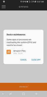 The flex app sends out a notification one hour before your block starts. The New App Update Killing My Galaxy S8 Amazonflexdrivers