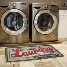 Personalized Laundry Room Rugs Ideas You Wear It You Wash It Rugs Decolover Net Laundry Room Rugs Laundry Room Flooring Vintage Laundry Room
