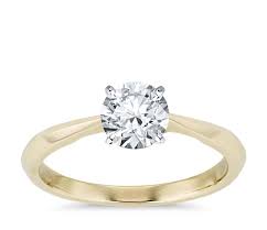 They have a very large exclusive online inventory. Zac Zac Posen Knife Edge Solitaire Engagement Ring In 14k Yellow Gold Blue Nile